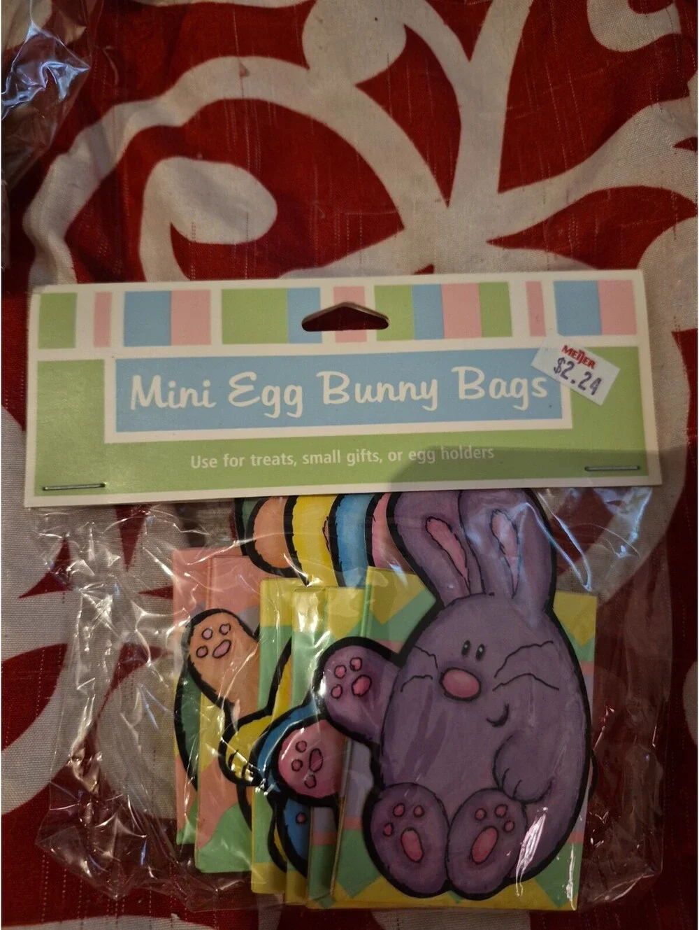 Lot Of 6 Easter Items Notepads Mini Egg Bunny Bags